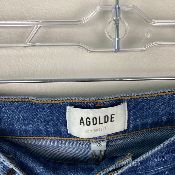 AGOLDE Sophie Mid Rise Ankle Jeans Skinny Leg Comfort Stretch Denim Size 28 - Picture 7 of 13
